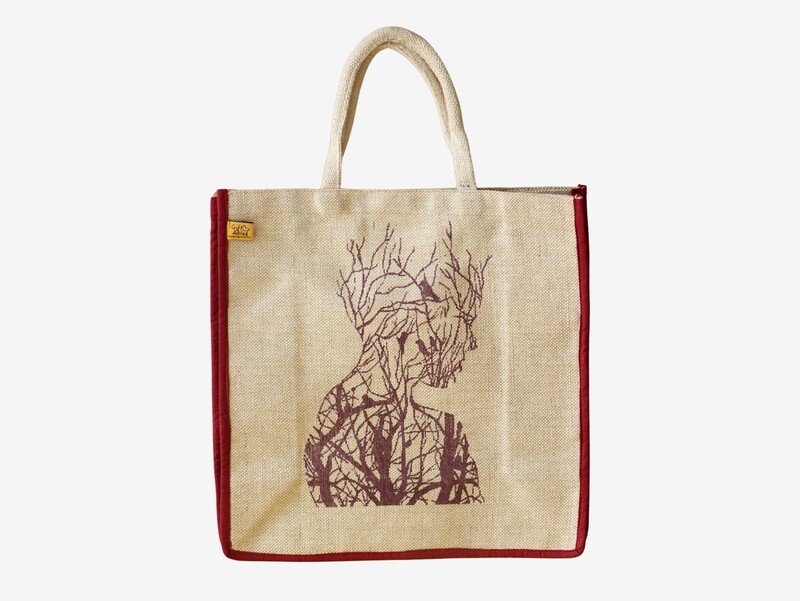 Imaginary Women printed Jute Tote Bag