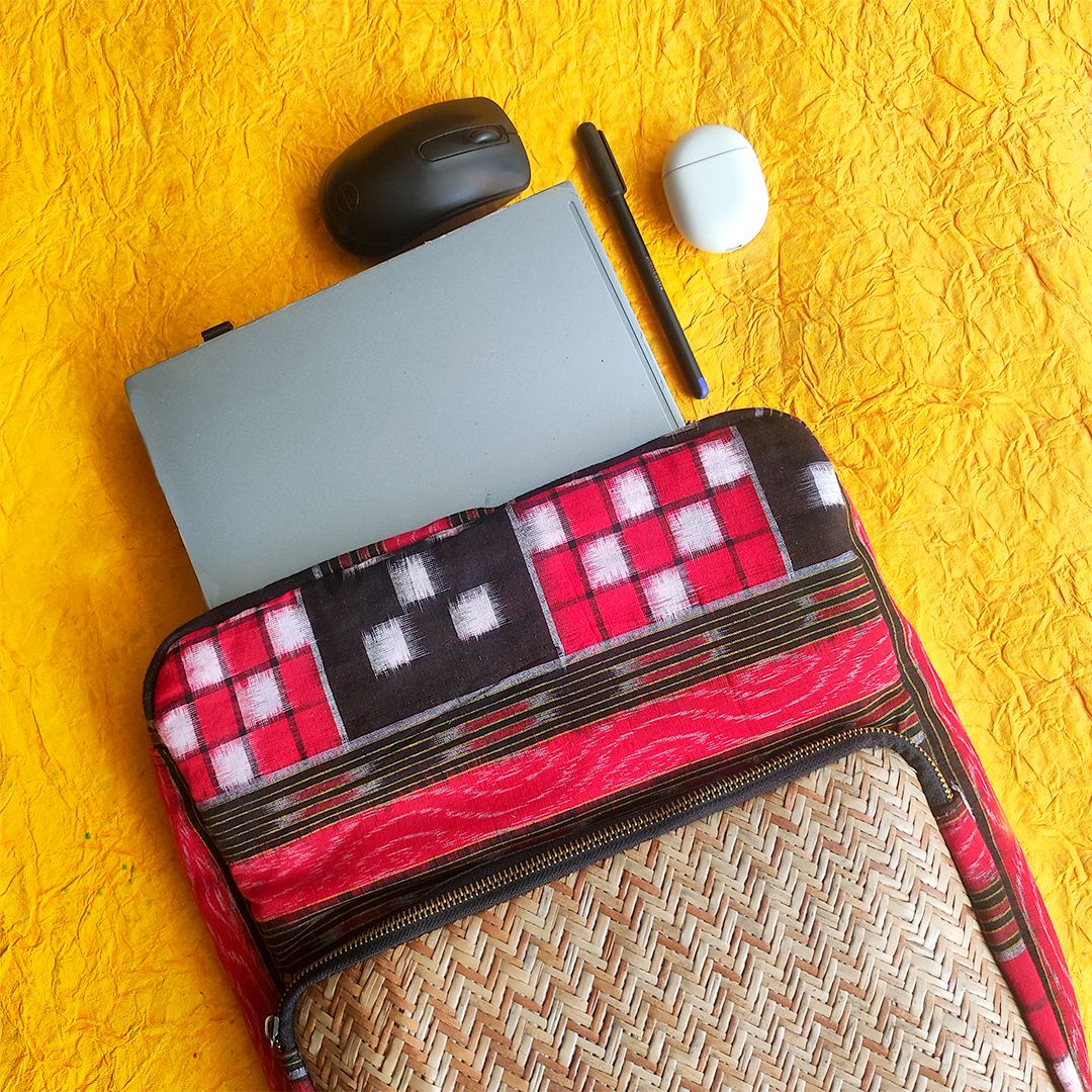 Sheetalpatti with Sambalpuri Laptop Bag
