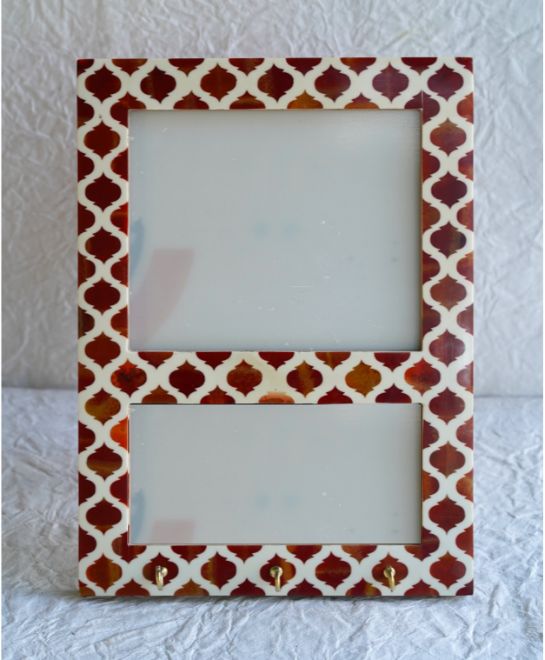 Resin Photo Frame With Key Holder
