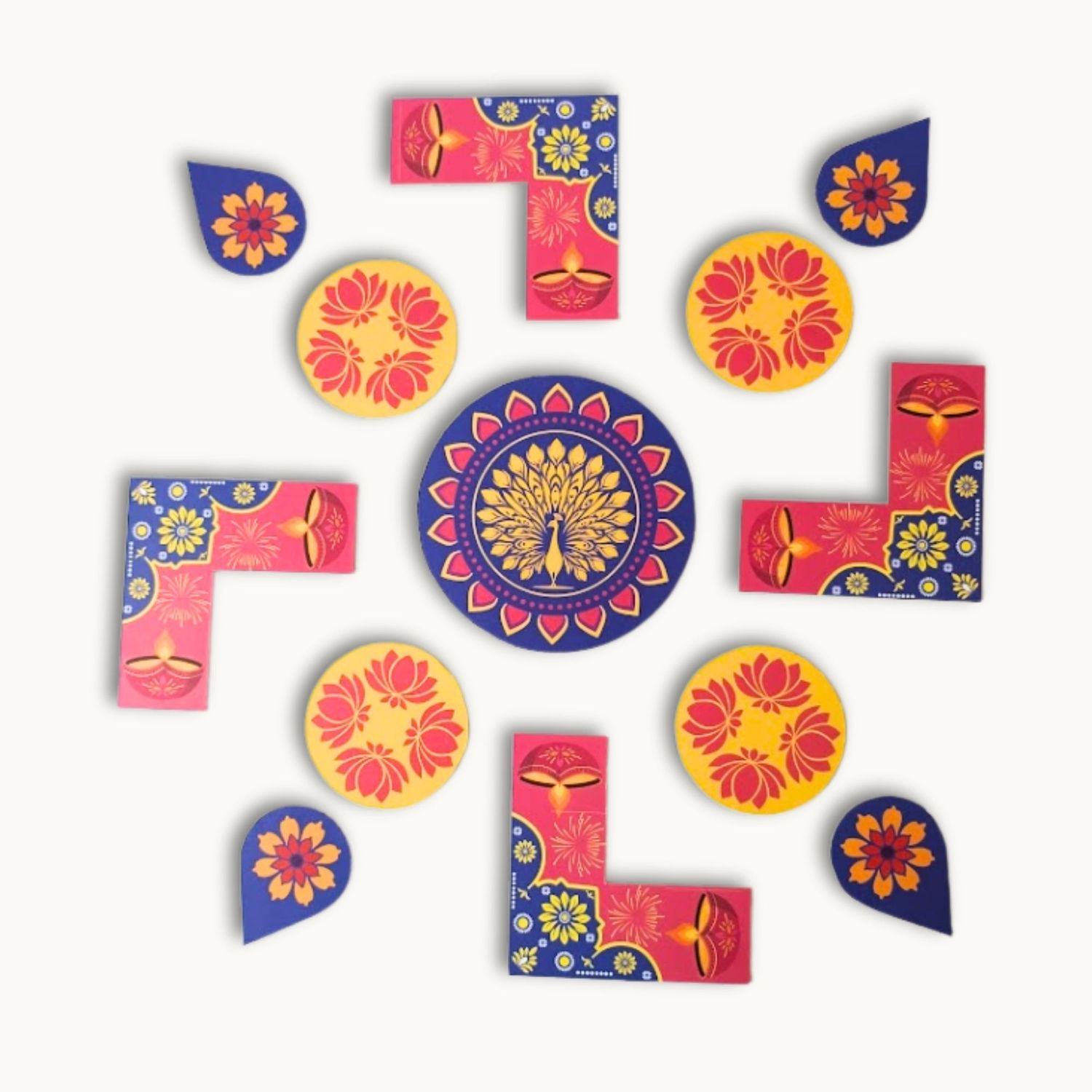 DIY Paper Rangoli Set – Create Your Own Festive Design DIY Paper Rangoli Set – Create Your Own Festive Design