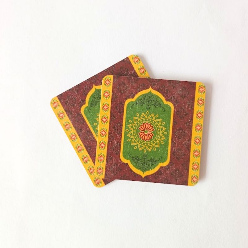 Decorative Magnet & Coaster – Dual-Use with Ethnic Pattern Design