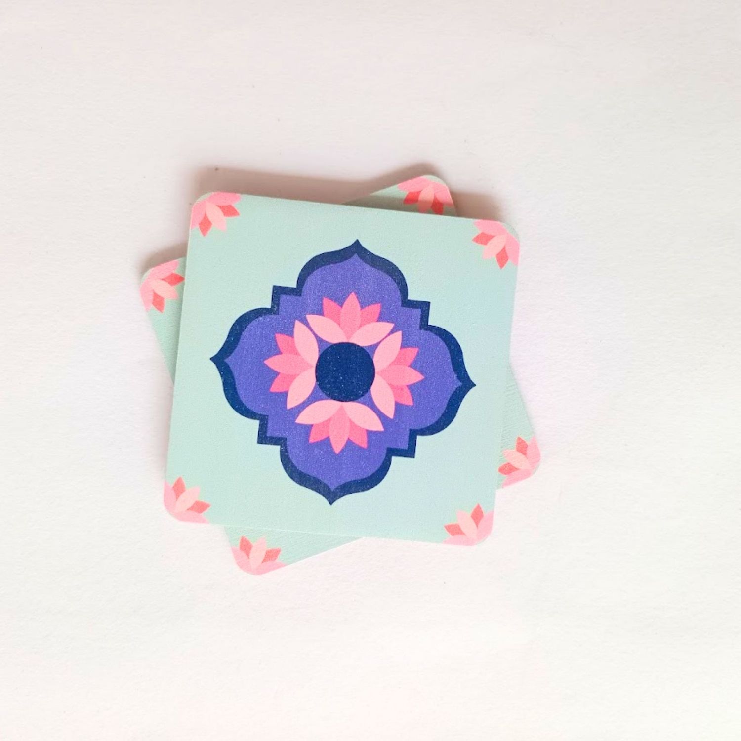 Two-in-One Floral Magnet & Coaster – Handcrafted Utility with Artistic Charm Two-in-One Floral Magnet & Coaster – Handcrafted Utility with Artistic Charm
