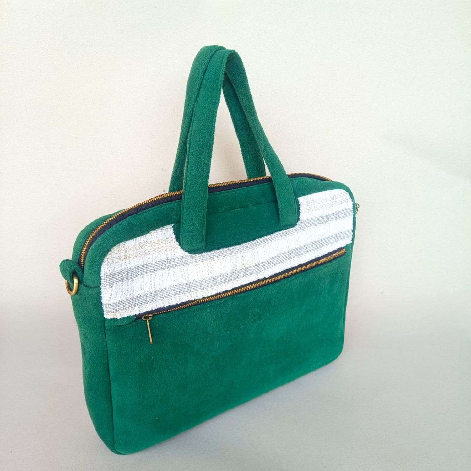 Velvet & Knitted Fabric Laptop Bag – Stylish & Durable Velvet & Knitted Fabric Laptop Bag – Stylish & Durable