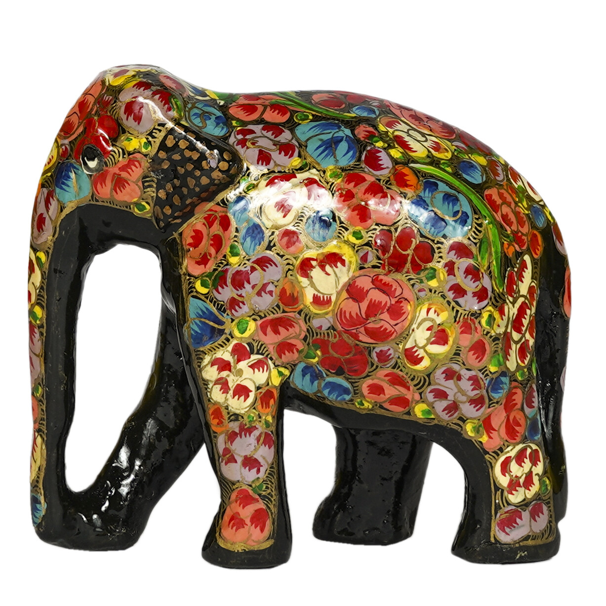Handcrafted Kashmiri Paper Mâché Elephant Handcrafted Kashmiri Paper Mâché Elephant