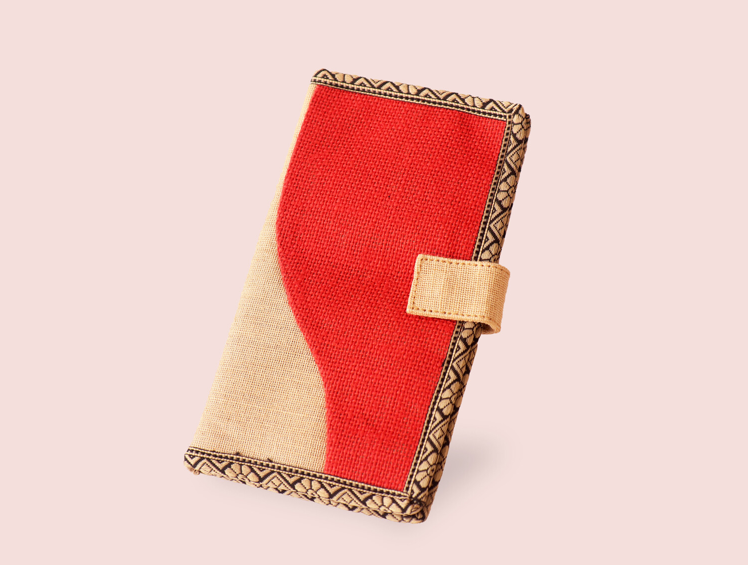 Jute Passport Holder