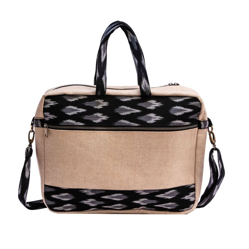 Ikat & Jute Laptop Bag