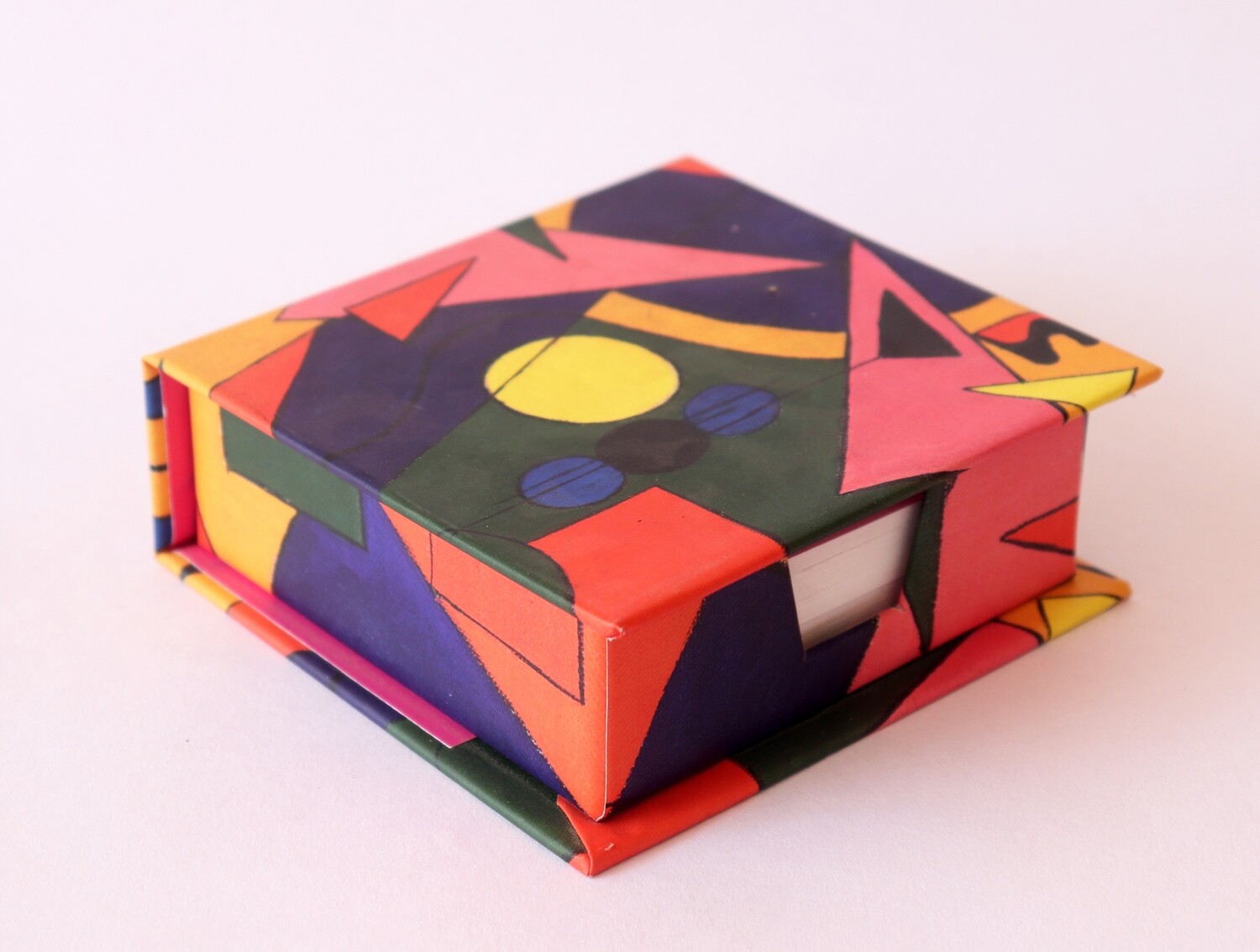 Geometric Printed Memo Box