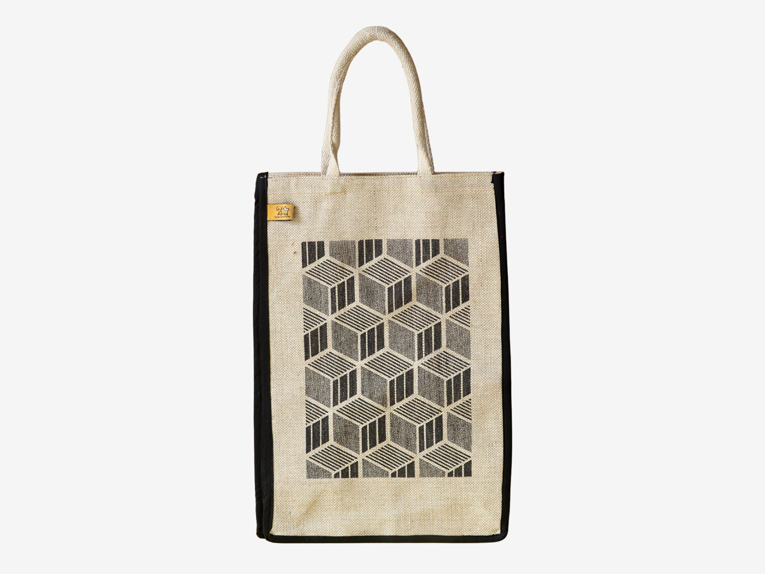 Jute Tesselation Printed Tote Bag Jute Tesselation Printed Tote Bag