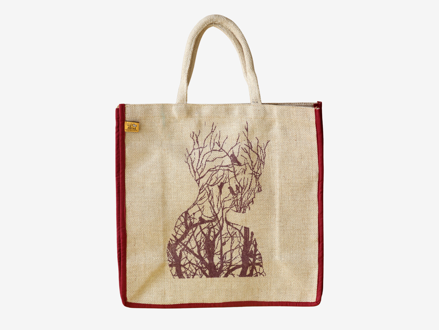 Imaginary Women printed Jute Tote Bag