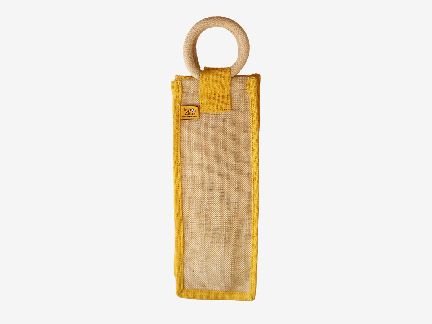 Jute water bottle holder