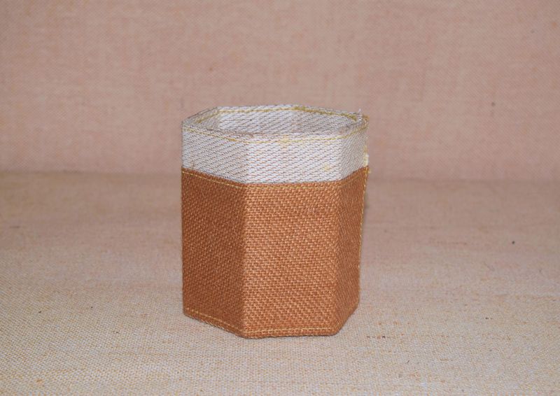 Hexagon Jute Pen Stand