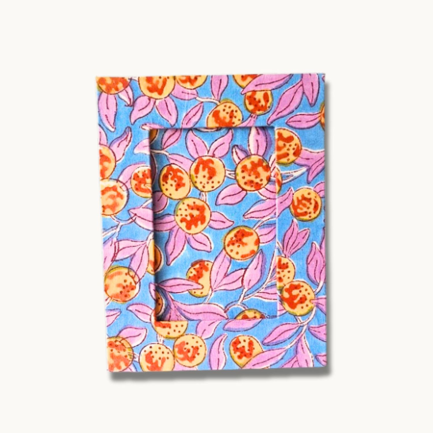 Block Printed Photo Frame