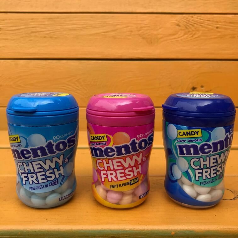 Mentos chewy dragees - appel