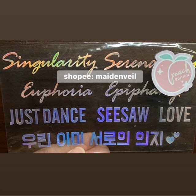 Peach Edition’s BTS Hologram Sticker: Solos
