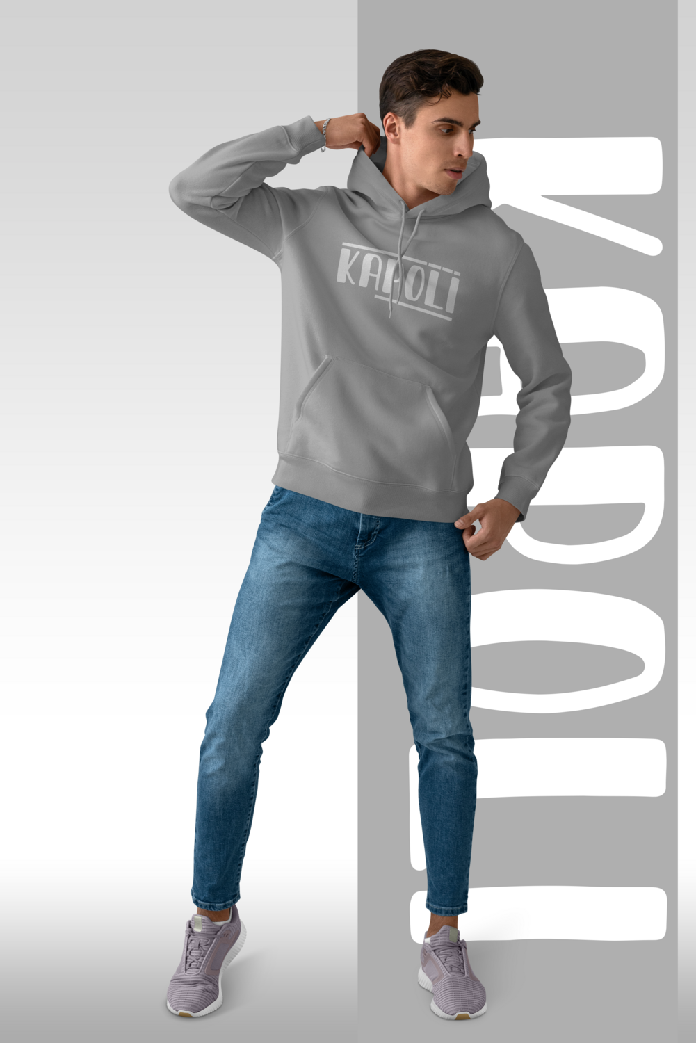 SWEAT KAPO, COULEUR: GREY