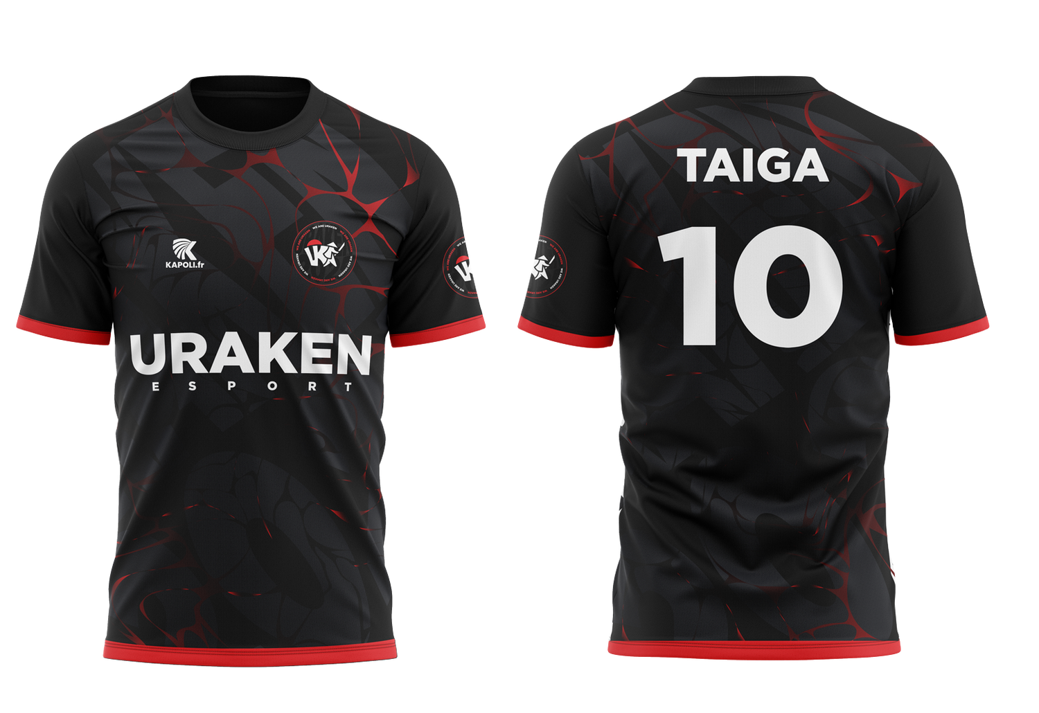 Maillot URAKEN ESPORT noir 2025 Maillot URAKEN ESPORT noir 2025