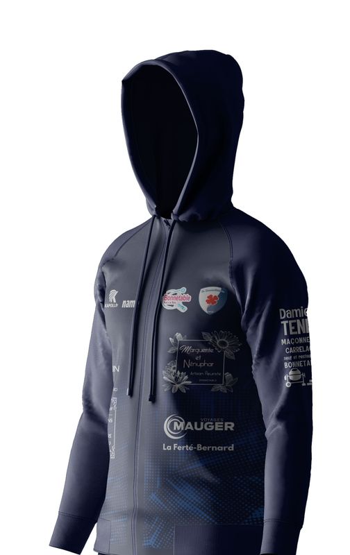 Sweat à capuche zippé sublimé BONNETABLE TT