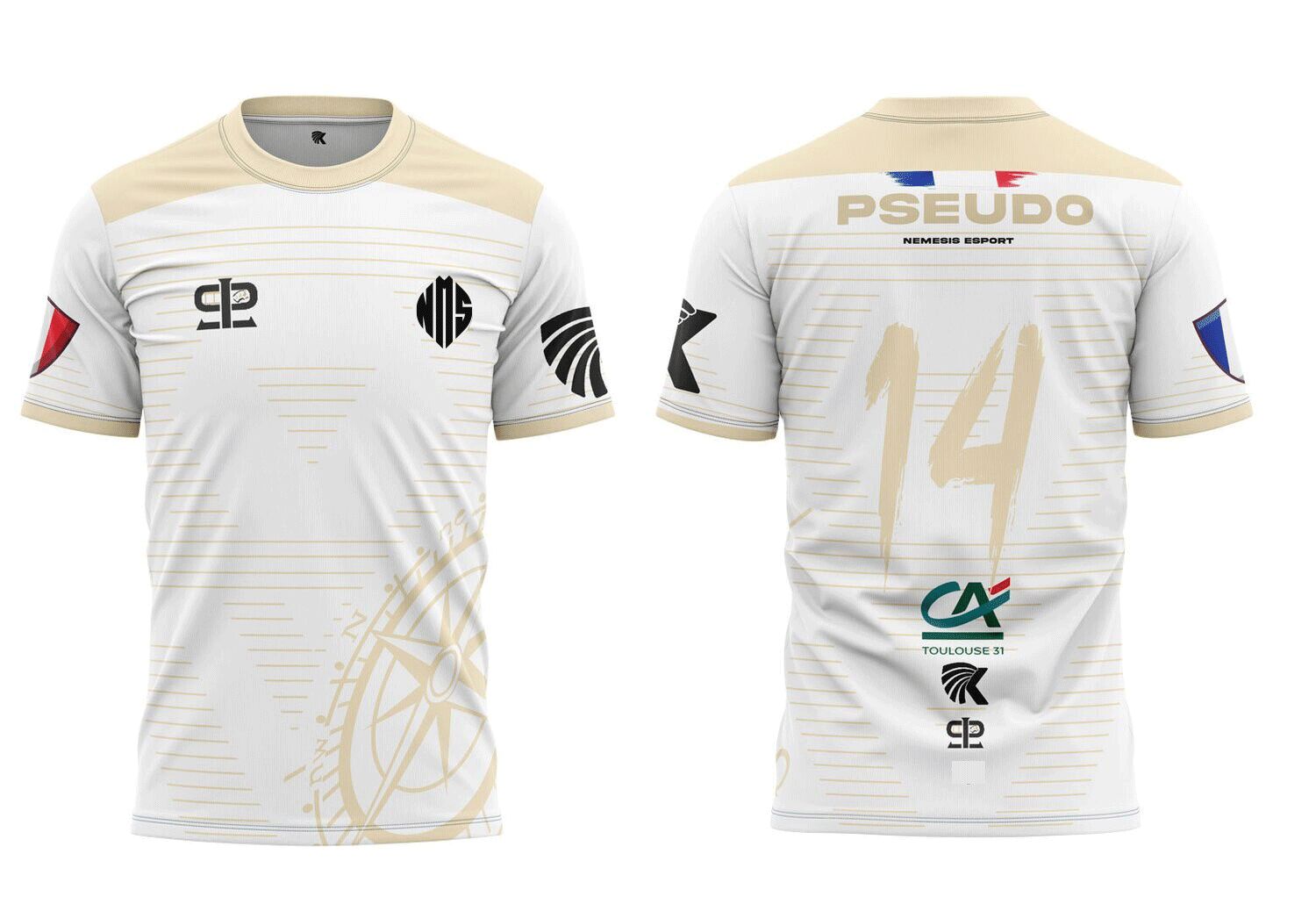 Maillot NEMESIS ESPORT blanc