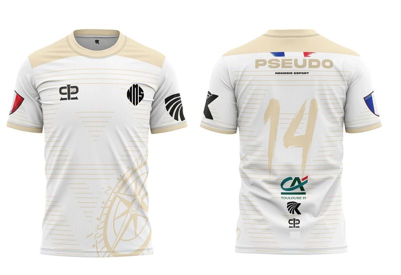 Maillot NEMESIS ESPORT blanc