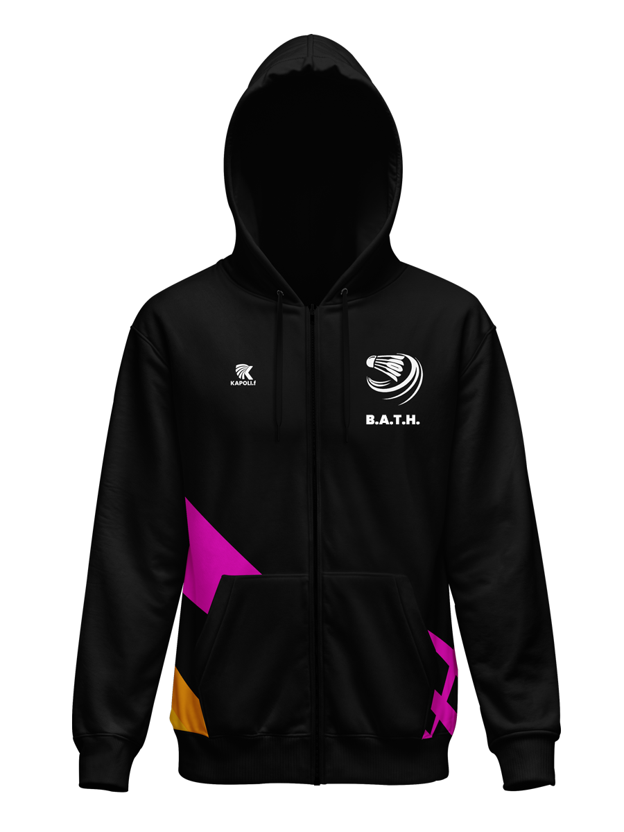 Sweat à capuche zippé sublimé &quot;B.A.T.H&quot;