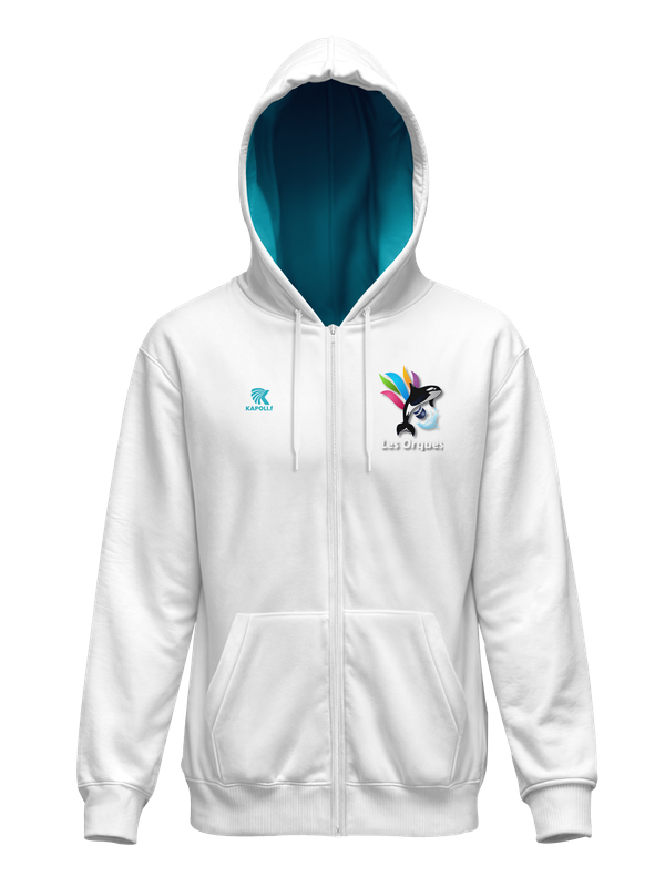 Hoodie zippé &quot;LES ORQUES&quot;