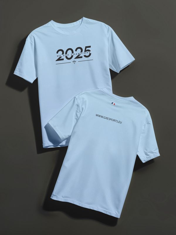 T-SHIRT « CHAMPIONS » TEAM GX BLEU