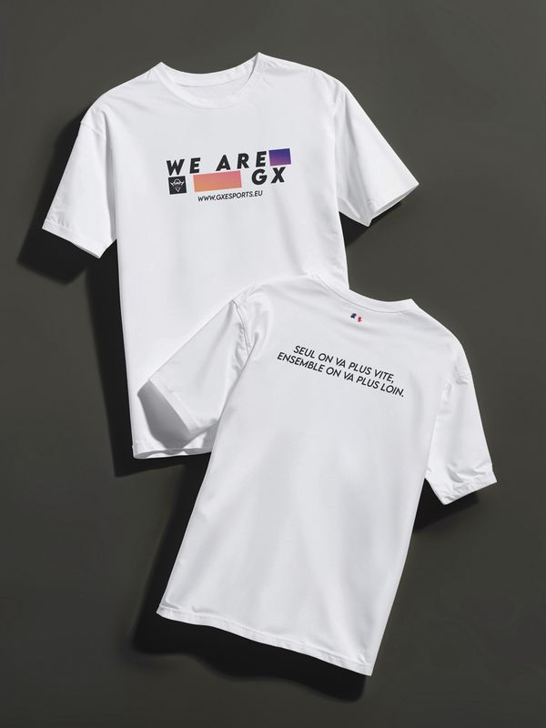 T-SHIRT « WE ARE GX » TEAM GX BLANC