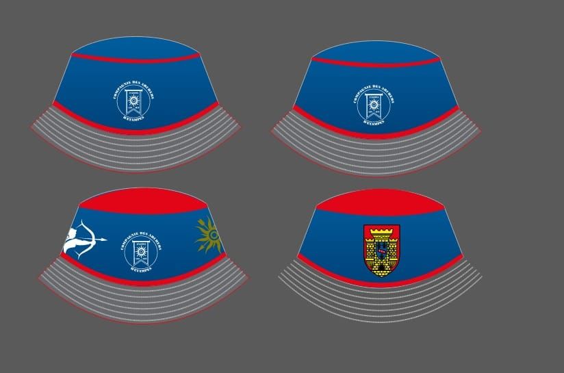 BOB REVERSIBLE COMPAGNIE DES ARCHERS D&#39;ETAMPES