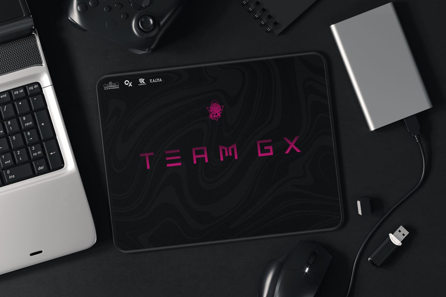 Tapis de souris 33,5 cm x 25 cm TEAM GX