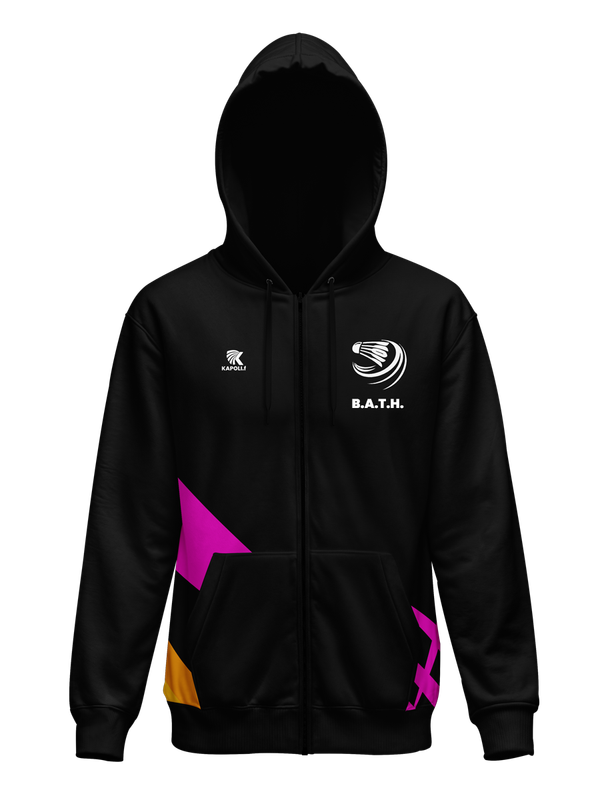 Sweat à capuche zippé sublimé "B.A.T.H"