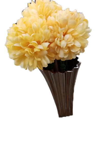 Brown Vase with Flower
