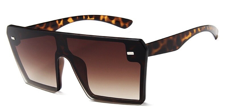 Big Frame Brown leopard Shades