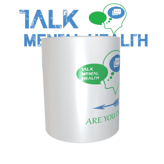 11oz Mug Talk Mental Health  - Fancy a chat speech bubble