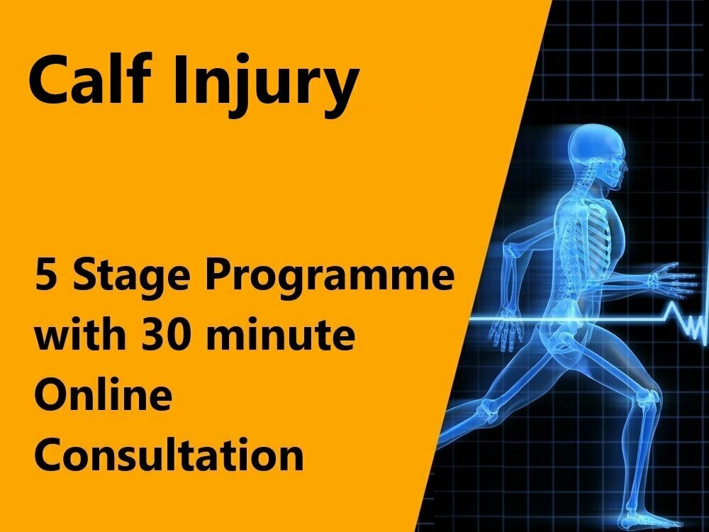 Calf Injury 5 Stage Programme with 30 minute online consultation