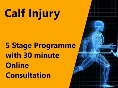Calf Injury 5 Stage Programme with 30 minute online consultation