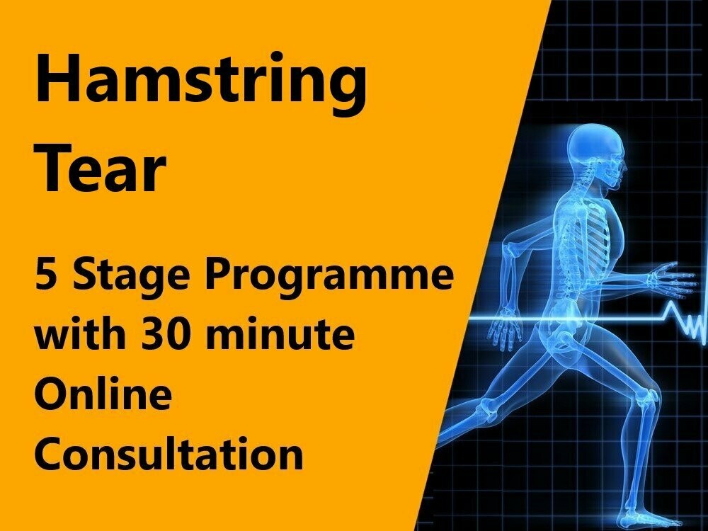 Hamstring Tear 5 Stage Programme with 30 minute online consultation