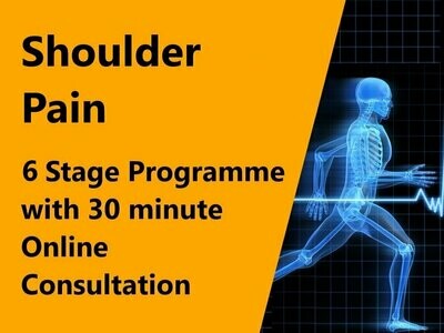 Shoulder Pain 6 Stage Programme with 30 minute online consultation