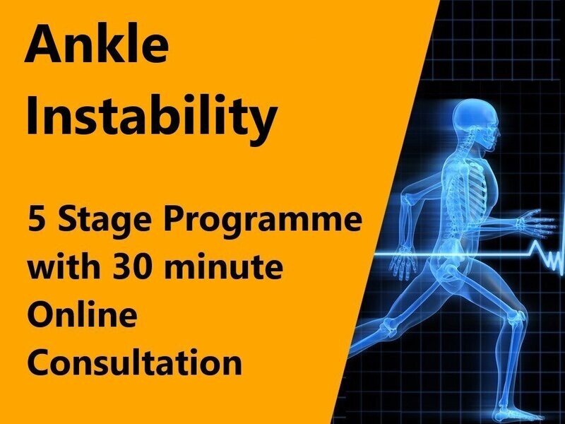 Ankle Instability 5 Stage Programme with 30 minute online consultation
