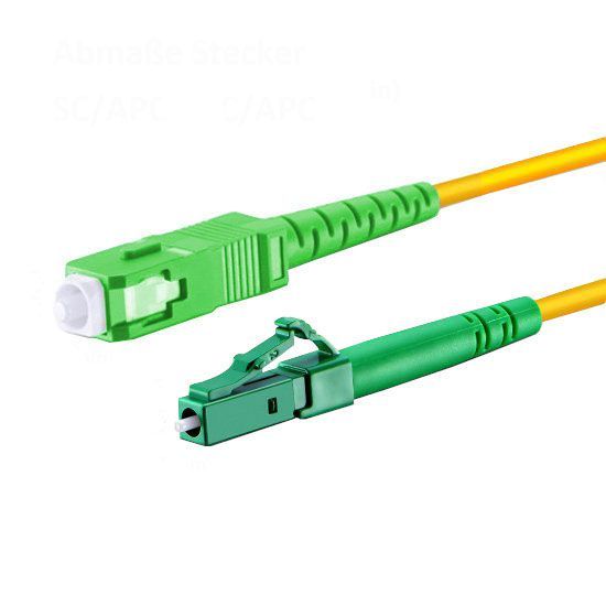 0,5m-75m LC/APC-SC/APC gelb Simplex OS2 Glasfaser Kabel 0,5m-75m LC/APC-SC/APC gelb Simplex OS2 Glasfaser Kabel