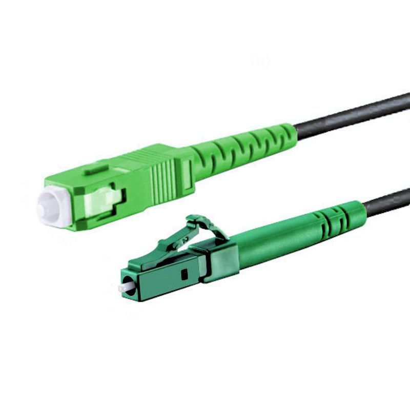 5m-75m LC/APC-SC/APC schwarz Simplex OS2 Glasfaser Kabel