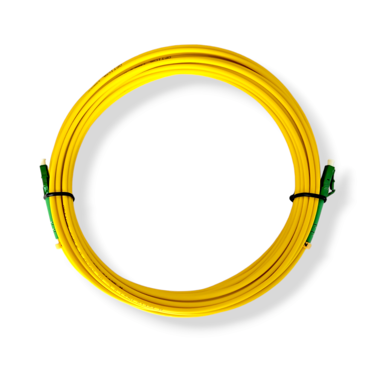 0,2m-75m LC/APC-LC/APC gelb Simplex OS2 Glasfaser Kabel