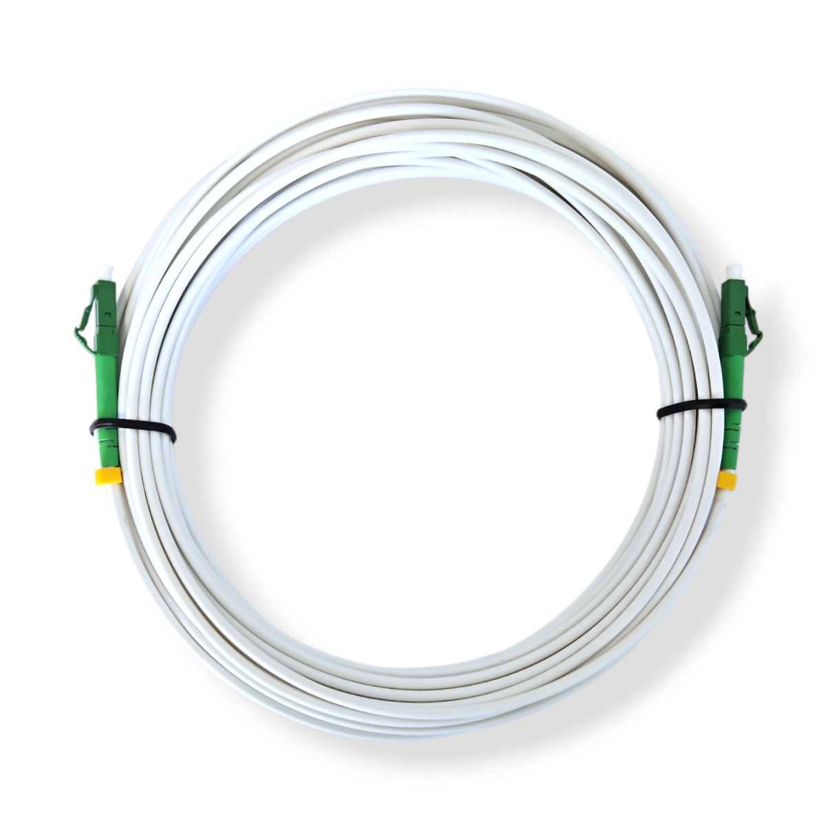 0,5m-75m LC/APC-LC/APC weiß Simplex OS2 Glasfaser Kabel
