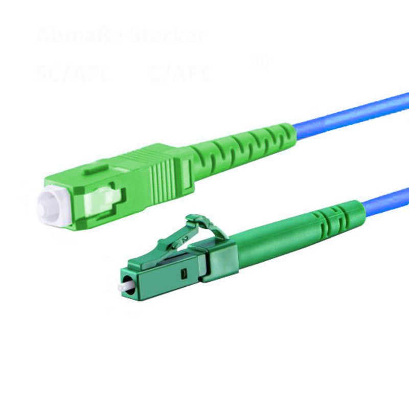 5m-30m LC/APC-SC/APC blau Simplex OS2 Glasfaser Kabel