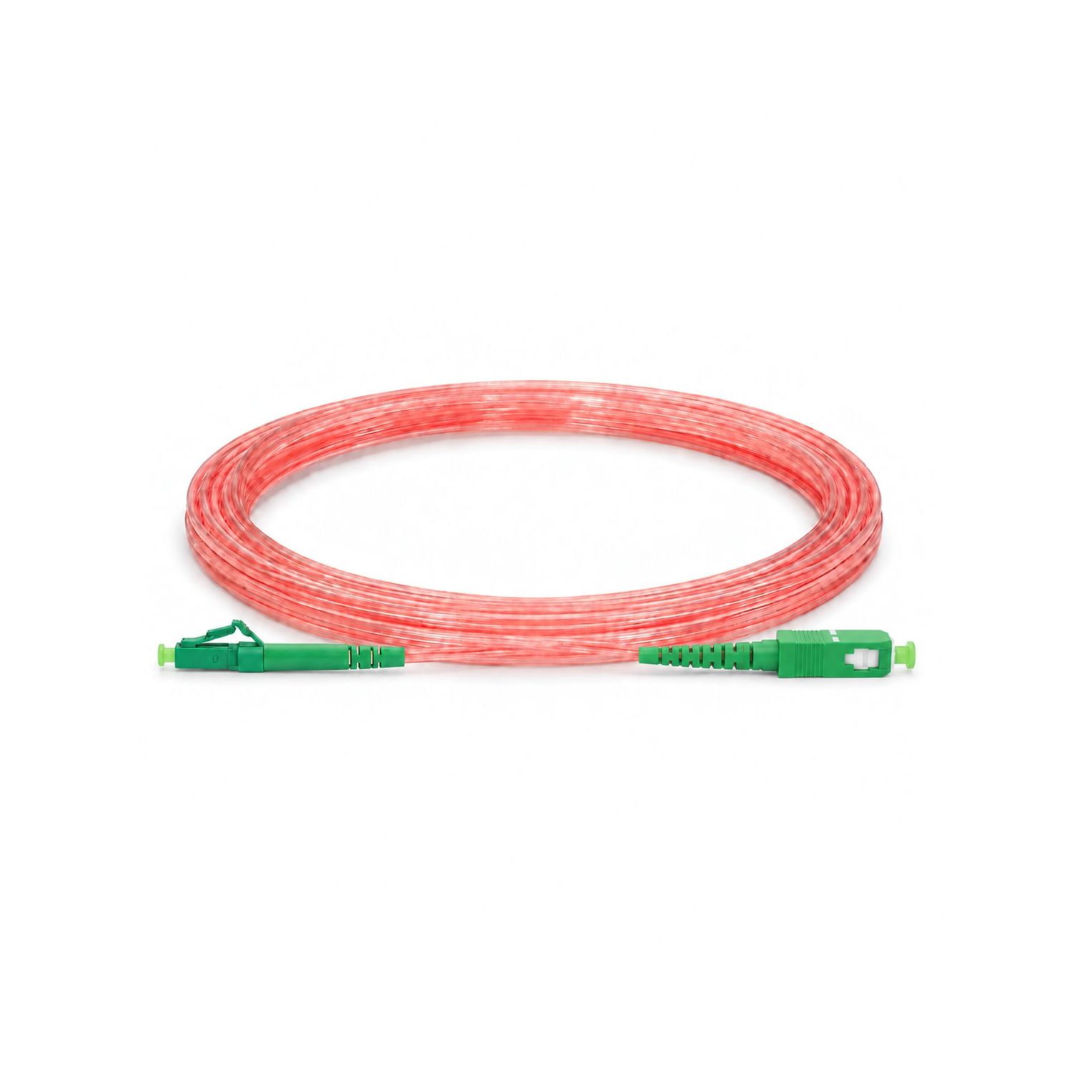 Glasfaserkabel FTTH Klebekabel LC/APC–SC/APC Transparent Glasfaserkabel FTTH Klebekabel LC/APC–SC/APC Transparent