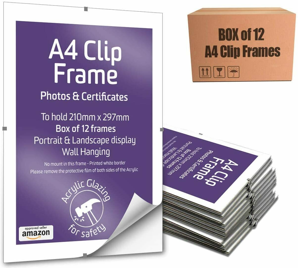 A4 Clip Frame 12 Pack