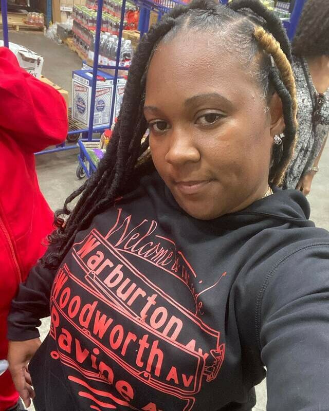 WWR hoodie red on black city lab material