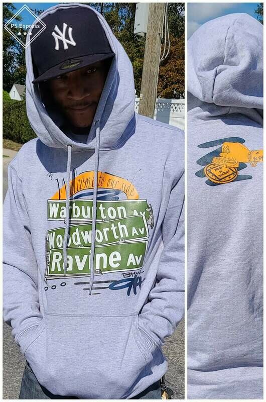 wwr full color gray hoodie sun lab material