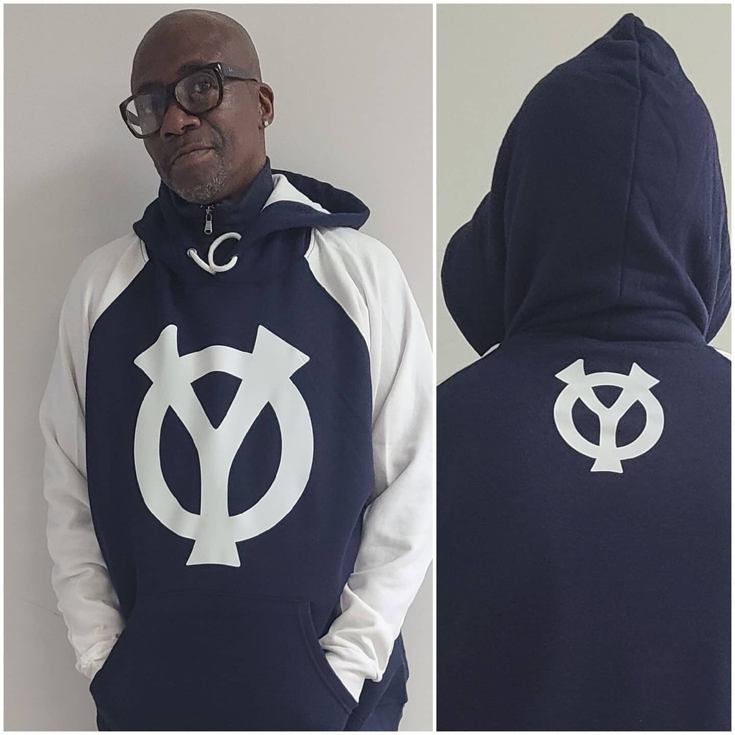 Y.O Hoodie Two Tone Black and White