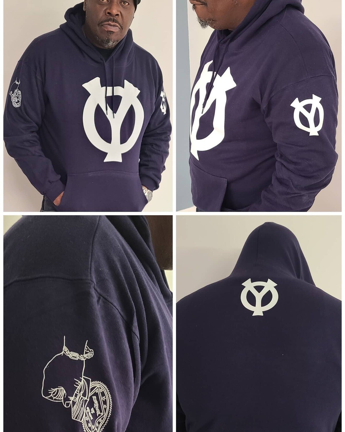 Y.O Hoodie Black and White