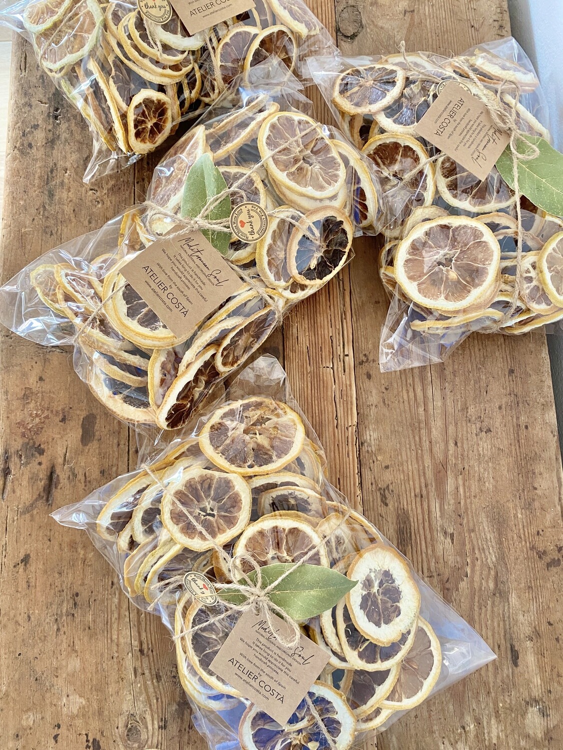 Organic dried lemon slices